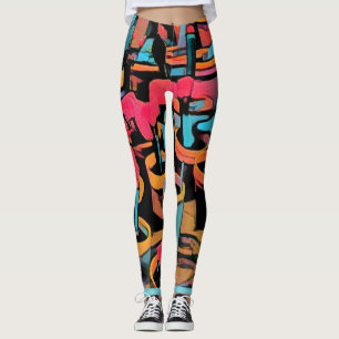 Leggings funky Stylisés Cactus