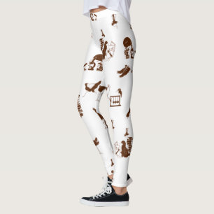 Leggings Funny NZ oiseaux motif scientifique