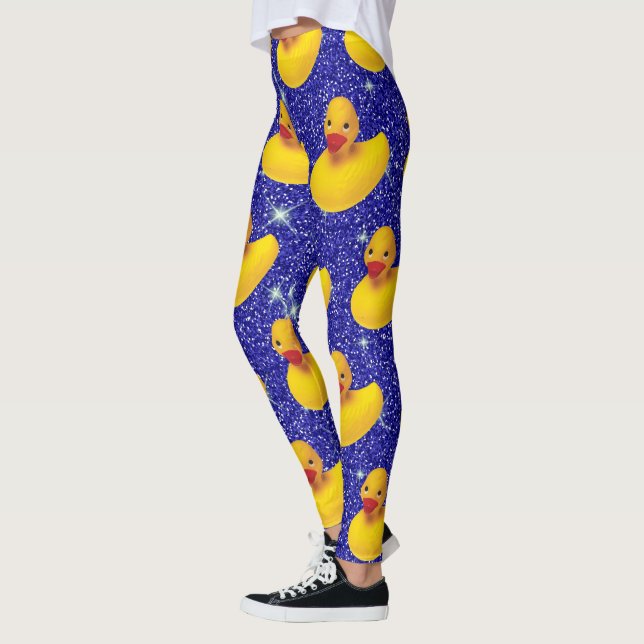 Leggings Funny Rubber Ducks Yellow Duckie Farm Amoureux des (Gauche)
