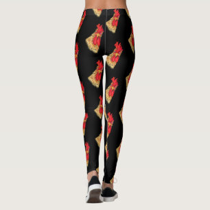 Leggings Funny Surpris Curieux Rooster - Choisir la couleur