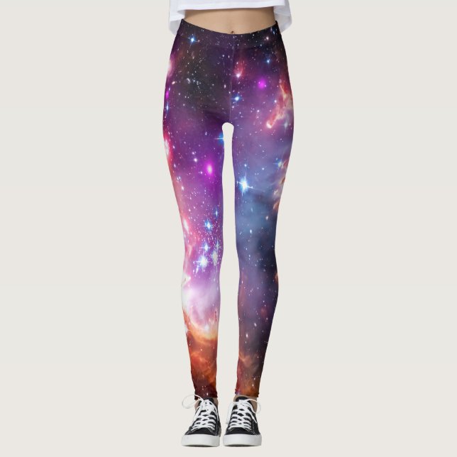 Leggings Galaxie angélique de Falln (Devant)