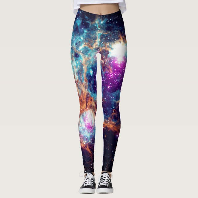 Leggings Galaxie céleste (Devant)
