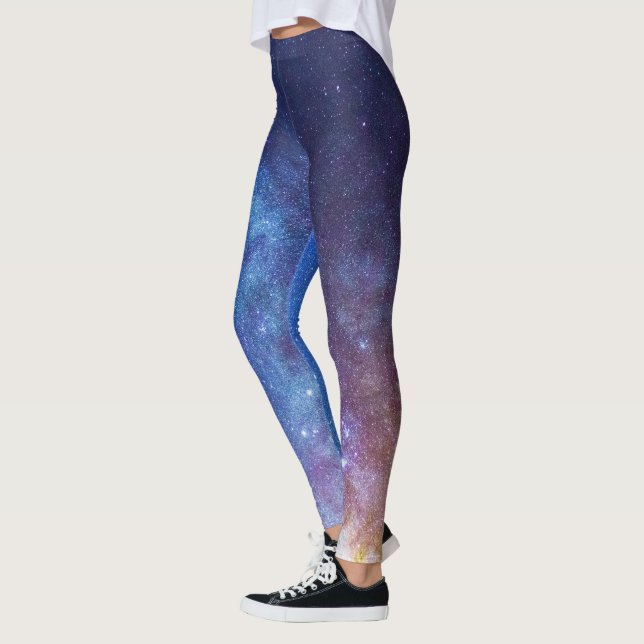 Leggings Galaxie de la Voie Lactée arc-en-ciel Légendes spa (Gauche)