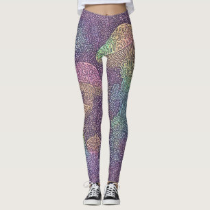 Leggings Galaxie des champignons psychédéliques - Légendes