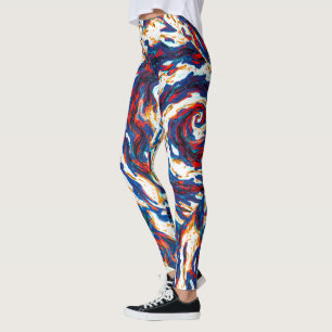 Leggings Galaxie spirale violette