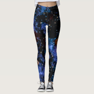 Leggings Galaxies colorées, étoiles et planètes dans le cie