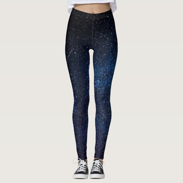 Leggings Galaxy Nebula Yoga Pantalon Espace bleu (Devant)