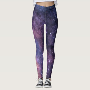 Leggings Galaxy Nebula Yoga Pantalon Espace Violet