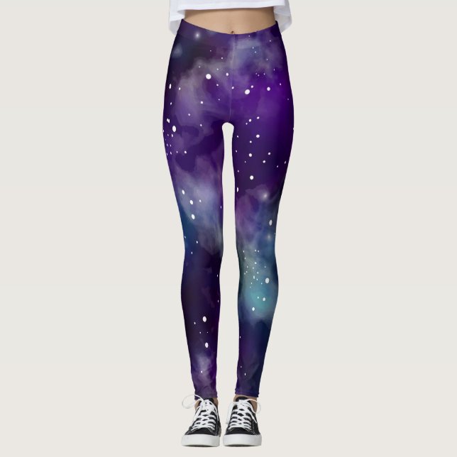 Leggings Galaxy Star Universe Celestin Art (Devant)