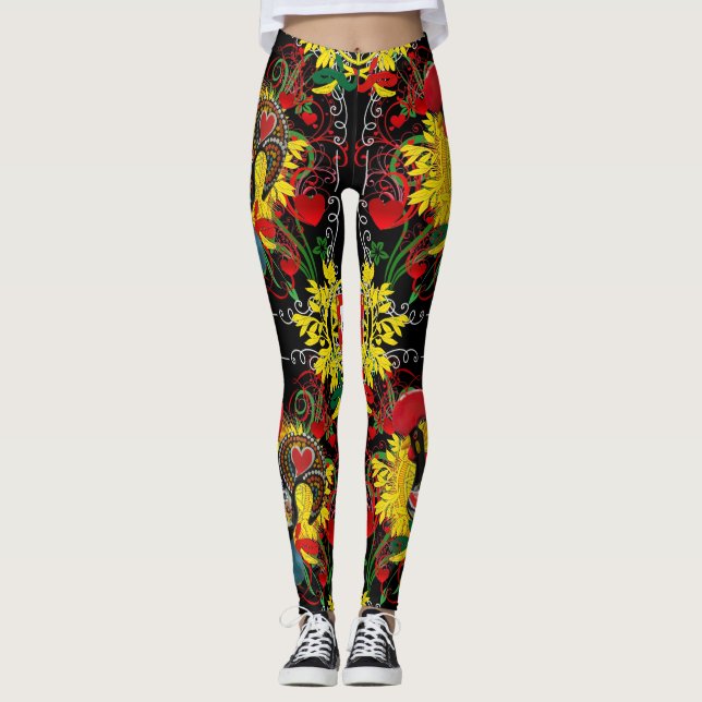 Leggings Galo de Barcelos, Portugal (Devant)