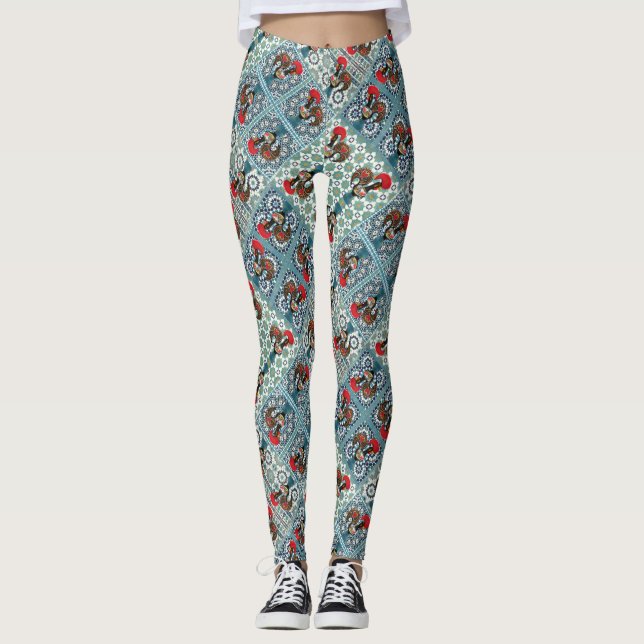 Leggings Galo de Barcelos, Portugal (Devant)