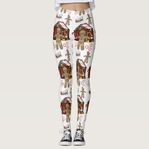 Leggings Ganches de Noël Homme de pain de gingembre