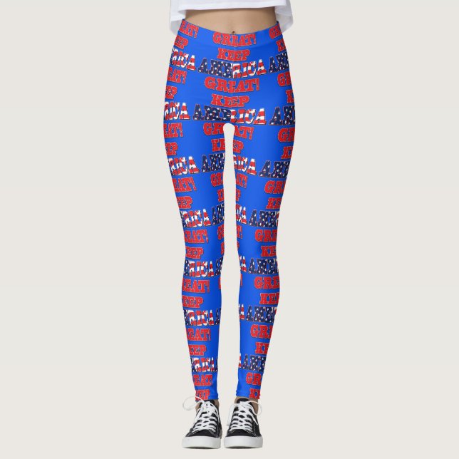 Leggings Gardez l'Amérique grande ! (Devant)