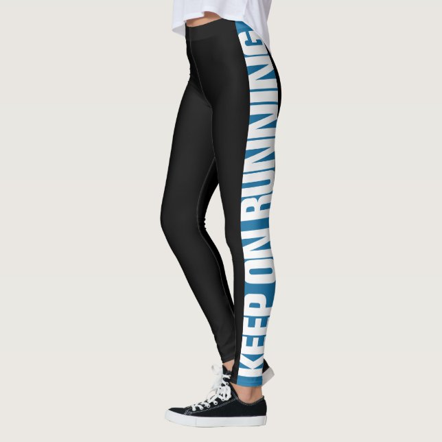 Leggings "Gardez sur" la sélection fonctionnante la rayure (Gauche)