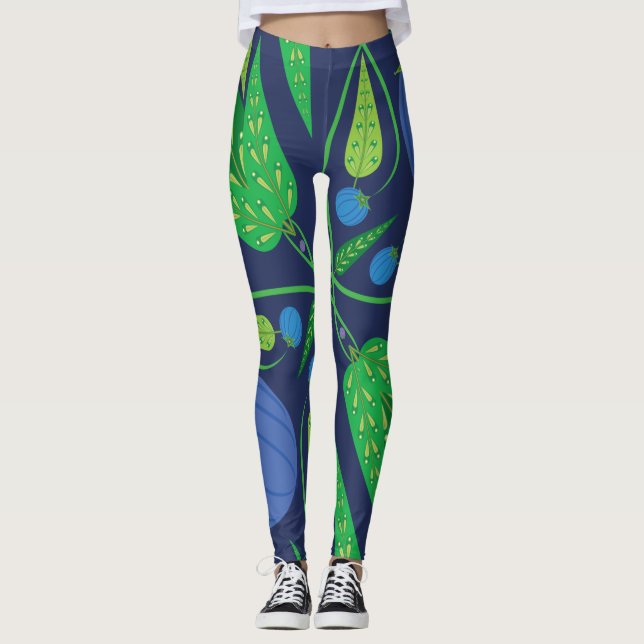 Leggings Gardien Des Légendes De Blueberries (Devant)