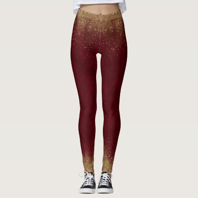 Leggings Garnet et Gold Elegant (Devant)