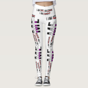 Leggings Gay, Lesbienne, Bi, Trans, Queer, Asexué JE SUIS E