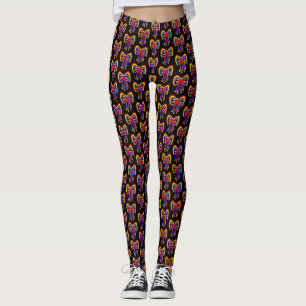 Leggings Gay pride Motif du rétro-carbone LGBT