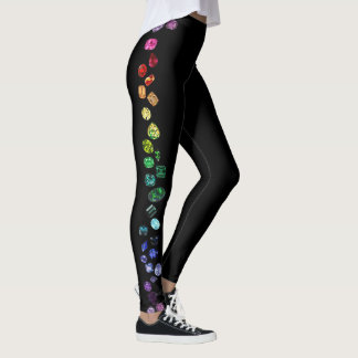 Leggings Gemmes, pierres gemmes brillantes multicolores et