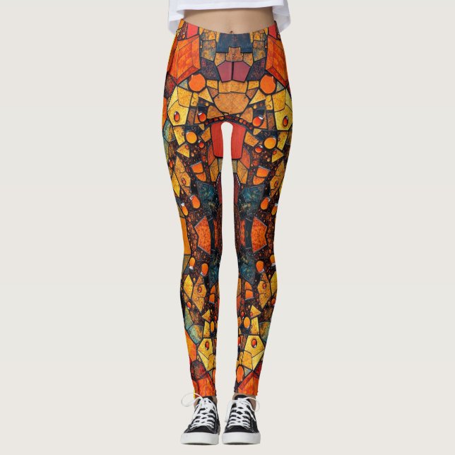 Leggings gemstone collage (Devant)