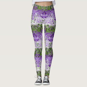 Leggings Genderqueer Dragon Damask - Genderqueer Pride Drap