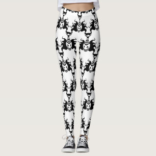 Leggings Genie Ghost Sortant de Lampe Motif sans couture