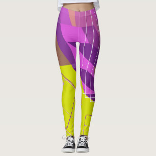 Leggings GEO pourpre