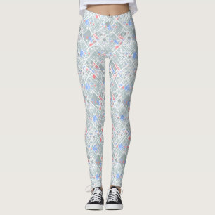 Leggings Géométrie abstraite moderne.