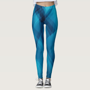 Leggings Géométrie bleue