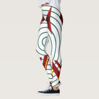 Leggings géométriques Abstraits - Vêtements actifs