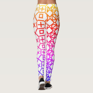 Leggings géométriques colorés