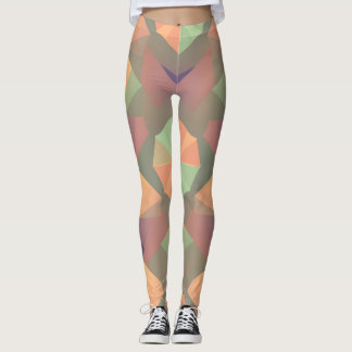 Leggings géométriques vibrants - Des Artistiques s