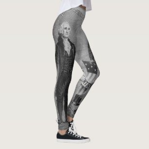 Leggings George Washington Abraham Lincoln Patriotique 4 ju