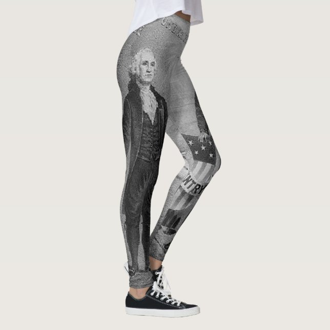 Leggings George Washington Abraham Lincoln Patriotique 4 ju (Droite)
