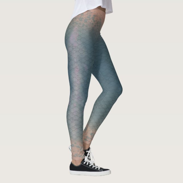 Leggings Ghost Jelly Mermaid échelle de taille mixte Leggin (Droite)