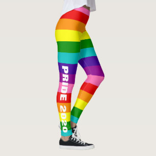 Leggings Gilbert Baker Gay pride Drapeau Texte personnel