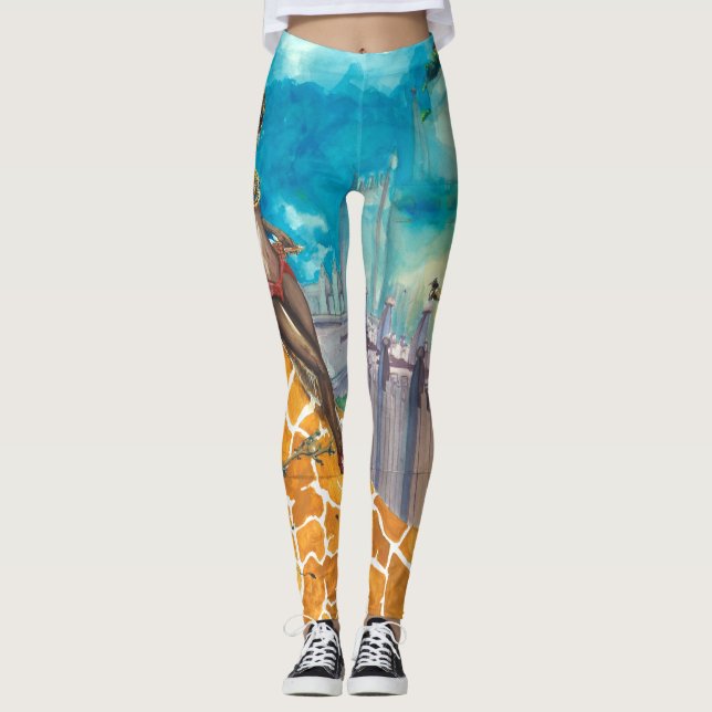 Leggings Girafe (pleine) (Devant)
