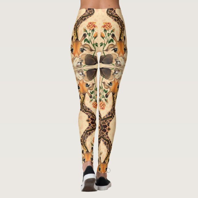 Leggings Giraffe romantique - Gentleman - Drôle - (Dos)