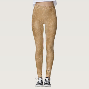 Leggings Girl Gold Glam Diamond Sparkle Chic Monogramme Nom