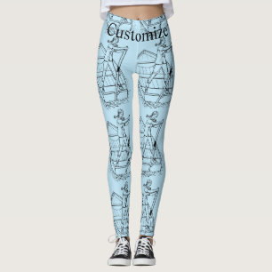 Leggings Girl Power Sculling Boat Thunder_Cove 