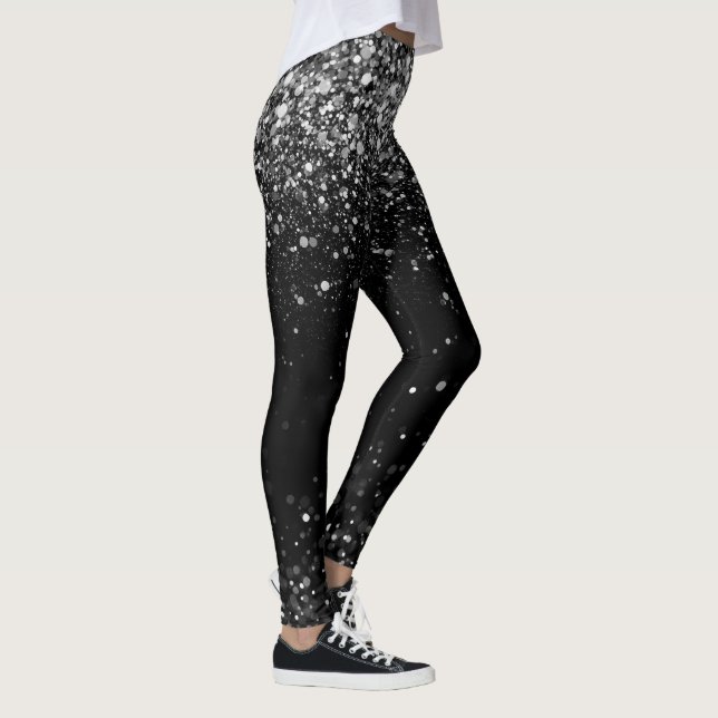 Leggings Glam Argent Disco  (Droite)