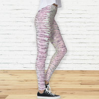 Glam Strass Rose Diamant Rayures de Tigre