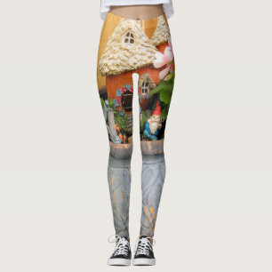 Leggings Gnome géranium 03