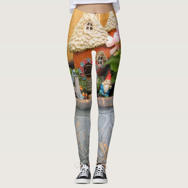 Leggings Gnome géranium 03 (Devant)