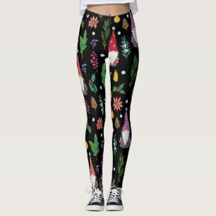 Leggings Gnomes de Noël : Festive Motif sans couture