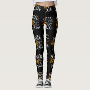 Leggings Gobble jusqu'à ce que vous marchiez avec l'arc-en