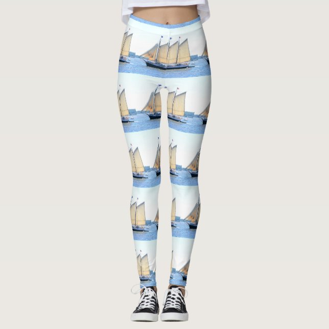 Leggings goélette à trois mâts (Devant)
