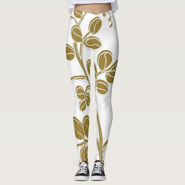 Leggings Gold Floral (Devant)