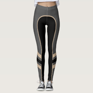 Leggings Gold/Platinum/Black Side Band
