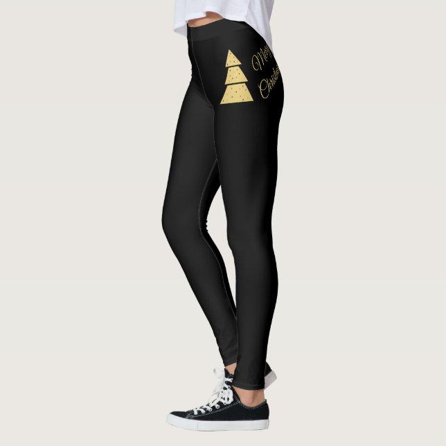 Leggings Golden Christmas Tree  (Gauche)
